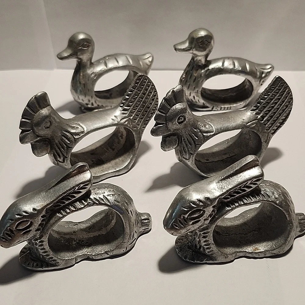 Napkin Rings set of 6 Easter Themed - Picture 2 of 9